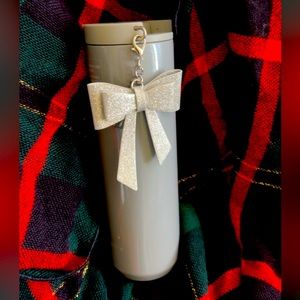 Starbucks Christmas Mug Grey with Bow 2023